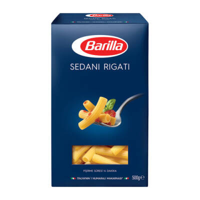 Barilla İnce Uzun Makarna (Sedani Rigati) 500g - 1